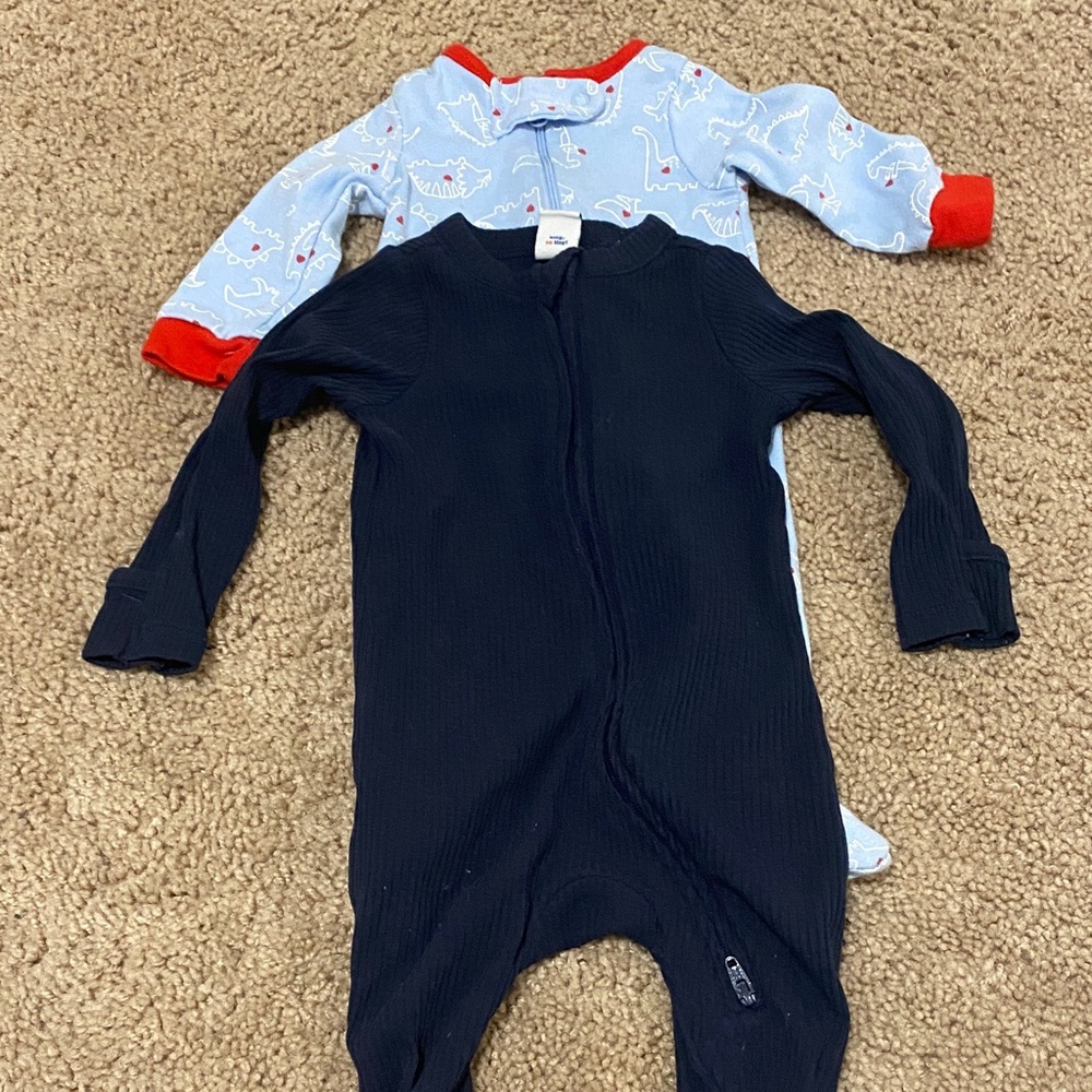 Navy and Light Blue Kids One Piece Set